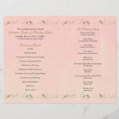Damask Heart Wedding Programme (Achterkant)