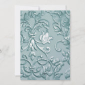 Damask Holiday Party Invitation Kaart (Voorkant)
