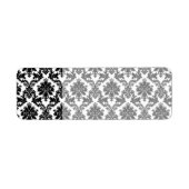 Damask home decor etiket (Voorkant)
