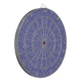 Damask in Blue Dartbord (Voorkant Links)
