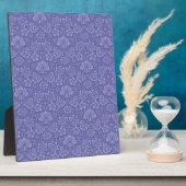 Damask in Blue Fotoplaat (Zijkant)