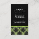 Damask Interior Designer Visitekaartje (Achterkant)