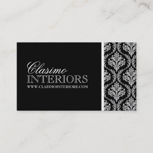 Damask Interior Designer Visitekaartje (Voorkant)