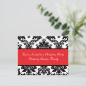 Damask Invitation Kaart (Staand voorkant)