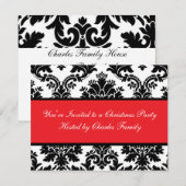 Damask Invitation Kaart (Voorkant / Achterkant)