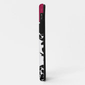 Damask iPhone Case Monogrammed (Achterkant/links)
