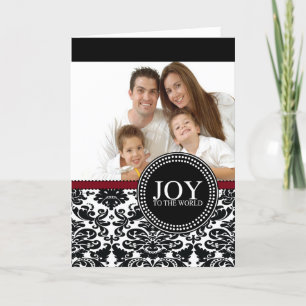 Damask Joy to the World Foto Kaart