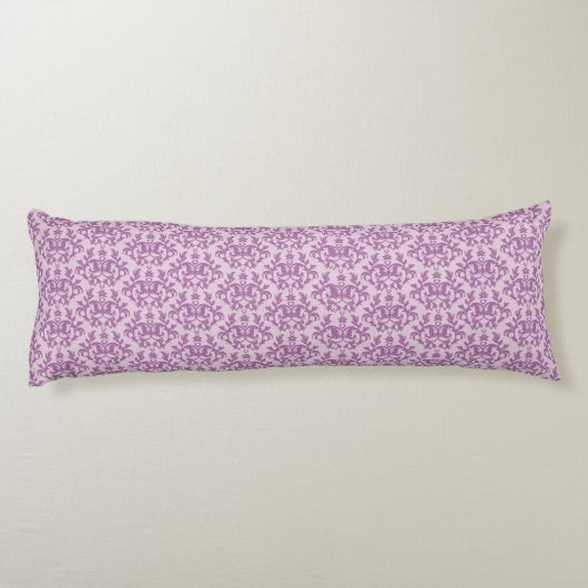 Damask Kangaroo Paws et coeur lilas long coussin (Dos)