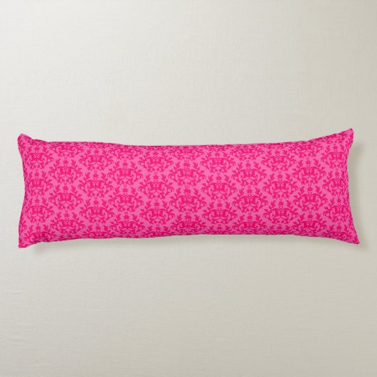 Damask Kangaroo Paws et coeur rose long coussin (Dos)