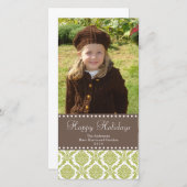 Damask Kerstkaart (Voorkant / Achterkant)