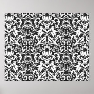 Damask Lace Brocade Classic Wallpaper Poster