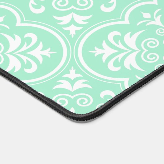 Damask Light Mint Green Designer couleur (Coin)