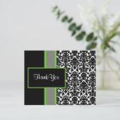 damask lime ThankYou Cartes (Debout devant)