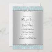 Damask Little Prince Baby shower Invitation (Dos)