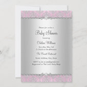 Damask Little Princess Baby shower Invitation (Dos)
