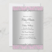 Damask Little Princess Baby shower Invitation (Dos)