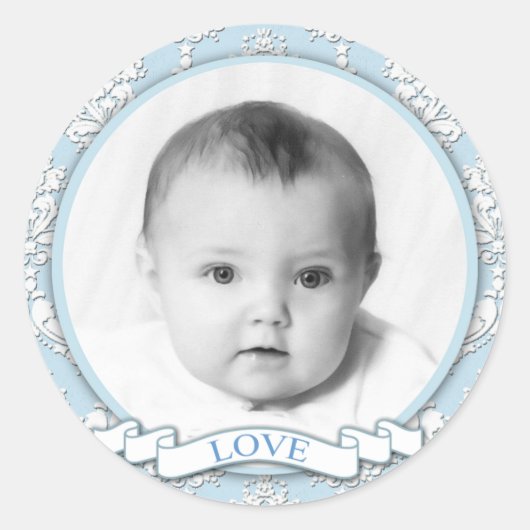 Damask Love_Your Foto Sticker (Voorkant)