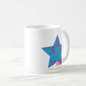 Damask Magenta-Aqua 2 Koffiemok (Voorkant rechts)