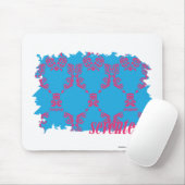 Damask Magenta-Aqua 4 Muismat (Met muis)