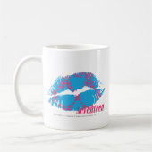 Damask Magenta-Aqua Koffiemok (Links)