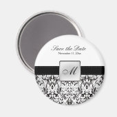 Damask Magnet Réservez la date (Recto/Verso)