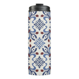 Damask Majolica Pottery Tegel Design Thermosbeker