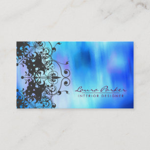 Damask Mandala Waterverf Elegant Artist Visitekaartje