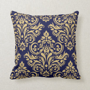 Damask - marinezand kussen