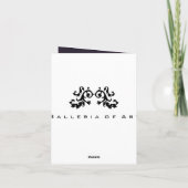 Damask Me PHOTO INSERTION ~ Cards Merci Mariage (Dos)