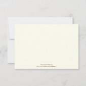 Damask menthe green, ivoire mariage RSVP carte de  (Dos)