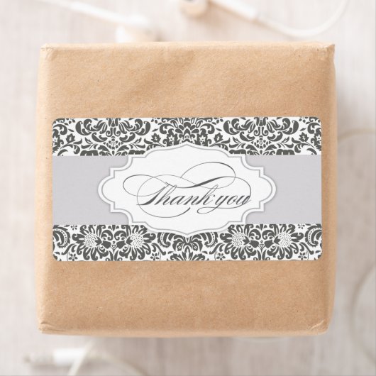 damask merci étiquette (En situation)