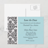 Damask Modern Invitation (Devant / Derrière)