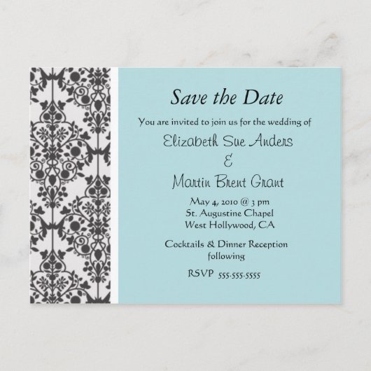 Damask Modern Invitation (Devant)