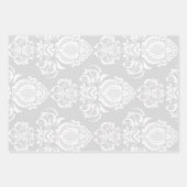Damask modern kleurenpatroon inpakpapier vel (Voorkant 2)