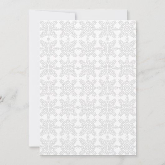 Damask Monogram Silver Grey Faire-part de mariage (Dos)