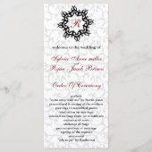 Damask MONOGRAM Trouwprogramma Programma (Voorkant)