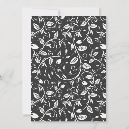 Damask, mortar, diploma Afstuderen Kaart (Achterkant)