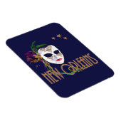 Damask New Orleans Mask Magnet (Côté Droit)