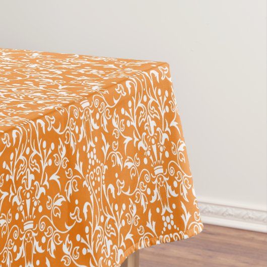 Damask Oranje & White Tafelkleed (Voorbeeld)