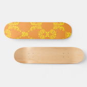 Damask Oranje-Yellow Skateboard (Horizontaal)