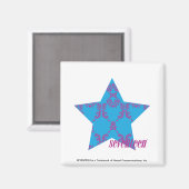 Damask Paars-Aqua 2 Magneet (Voorkant / Achterkant)