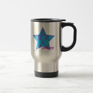 Damask Paars-Aqua 2 Reisbeker