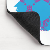 Damask Paars-Aqua 4 Muismat (Hoek)