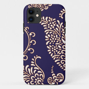 Damask paisley girale hennepap iPhone 11 hoesje