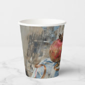 Damask - Papieren bekers Maat 236ml Papieren beker (Voorkant)