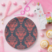 Damask Papieren Bordje (Feest)