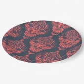 Damask Papieren Bordje (Gekanteld)