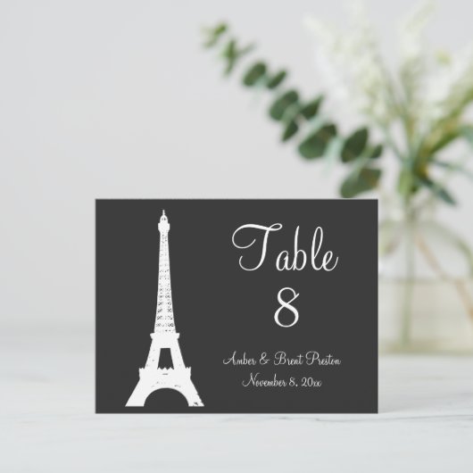 Damask Paris Numéro de table (Debout devant)