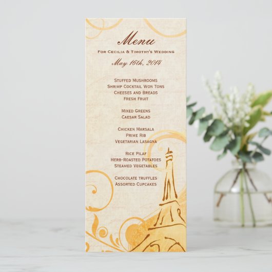 Damask Parisienne - Marmalade & Herfst Spice Menu (Staand voorkant)