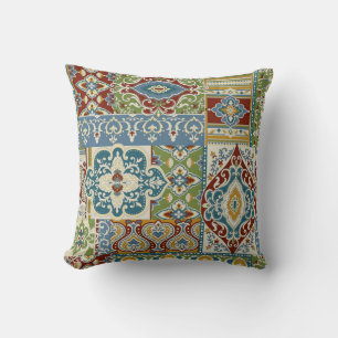 Damask Patchwork: Kleurrijke Turkse Vintage. Kussen
